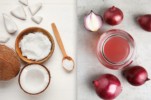 onion juice and coconut oil benefits for hair growth