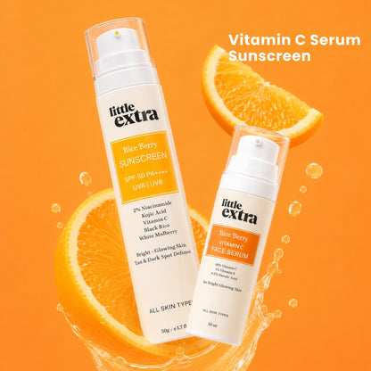 Ultimate AM Armor | Rice Berry Vitamin C Serum & Sunscreen