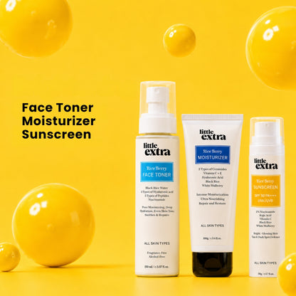 Balanced Glow Trio  | Rice Berry Toner, Moisturizer & Sunscreen
