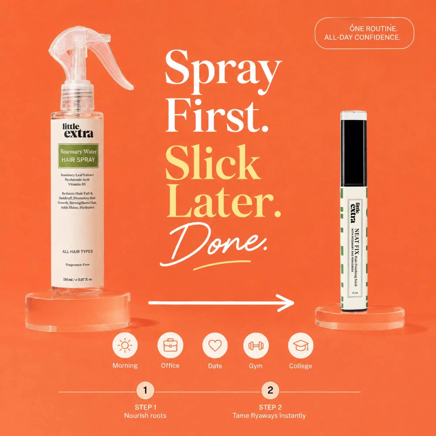 Anti-Frizz Combo | Rosemary Hair Spray & Hair Finishing Stick