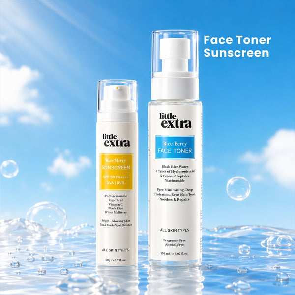 Bare-Faced Shield | Rice Berry Face Toner & Sunscreen