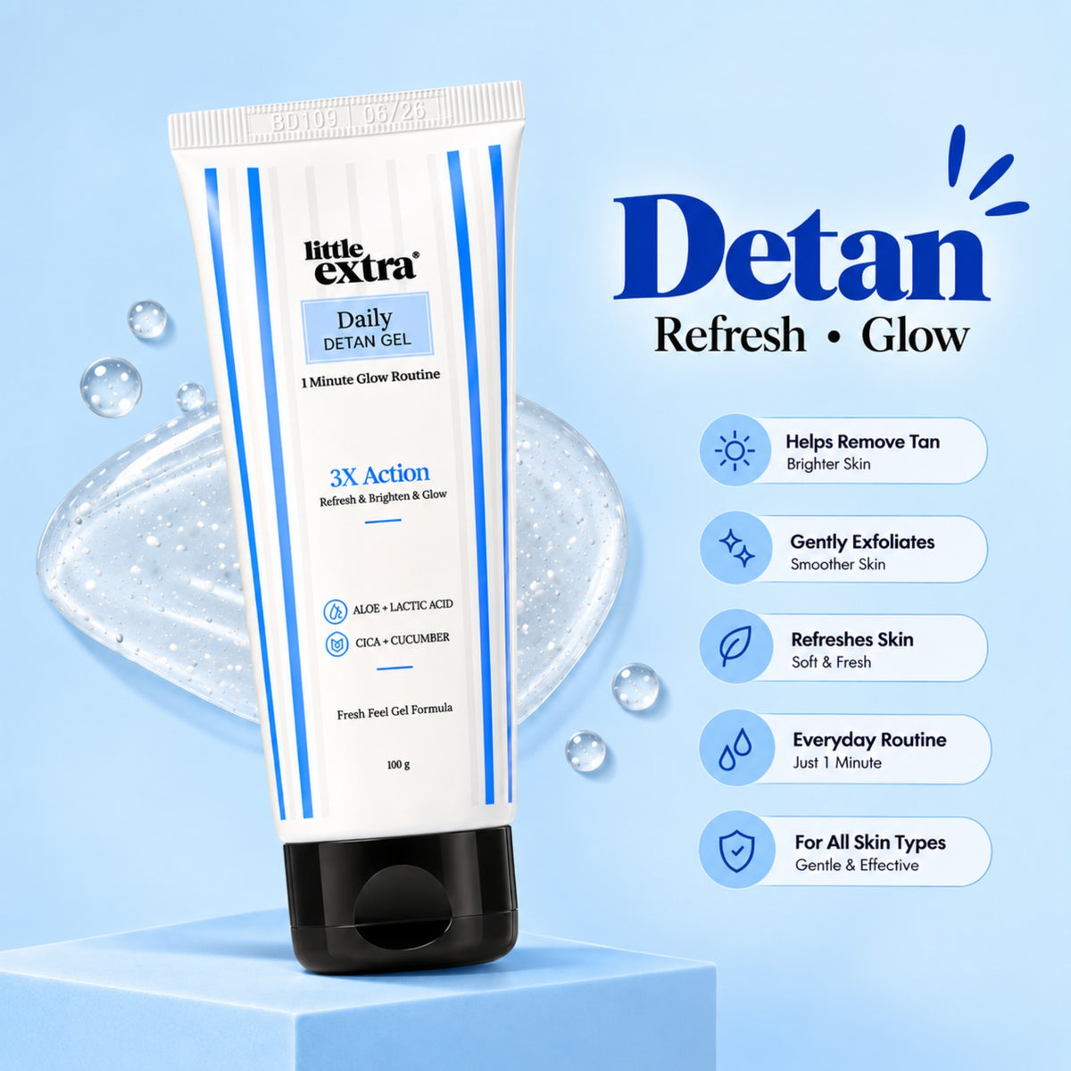 Fresh & Detan Duo | Daily Detan Gel & Rice Berry Facewash