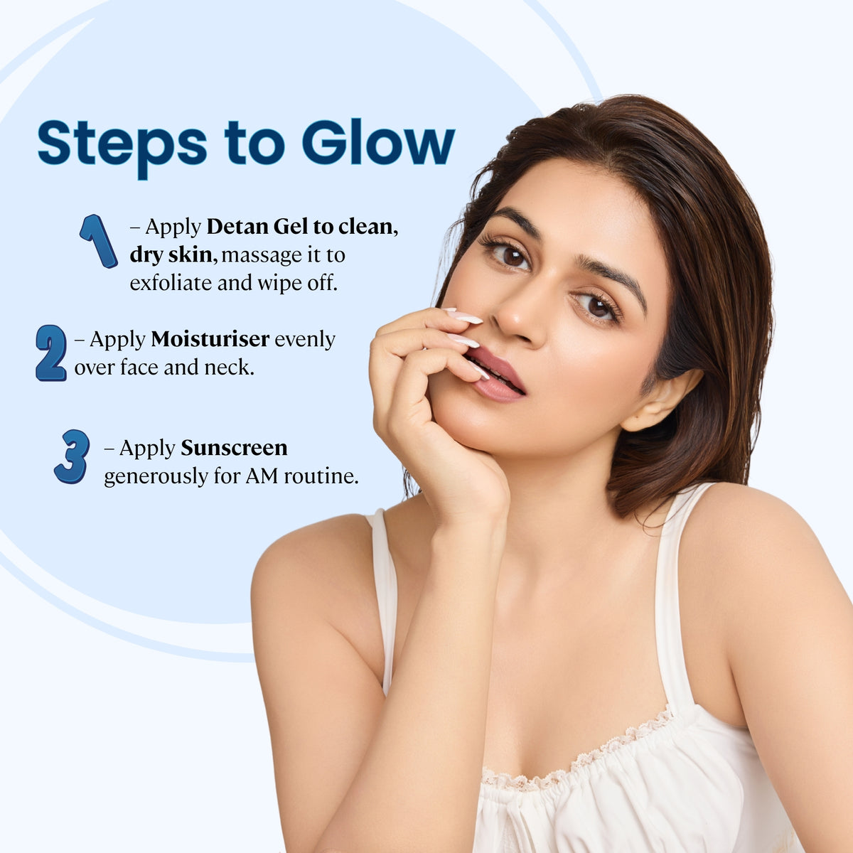 Detan Glow Trio | Daily Detan Gel, Rice Berry Ceramide Moisturizer & Rice Berry Invisible Sunscreen SPF 50 PA++++