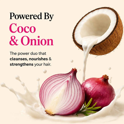 Everyday Hair Essentials Duo | Coco Onion Hair Fall Control Shampoo & Conditioner