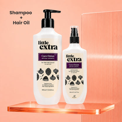 Hair Fall Control Duo | Coco Onion Hair Fall Oil & Shampoo