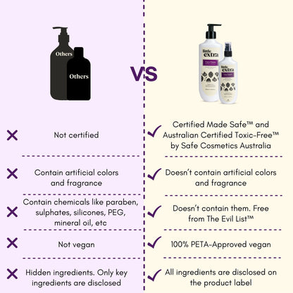 fragrance free shampoo and oil