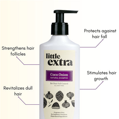 little extra shampoo to control hair fall