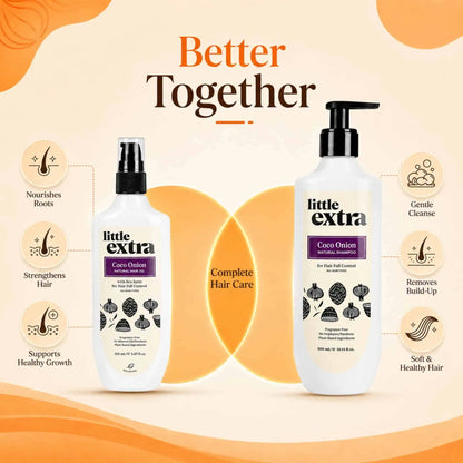 Hair Fall Control Duo | Coco Onion Hair Fall Oil & Shampoo