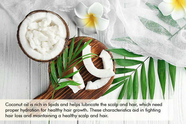 how coconut oil is beneficial in regrowing lost hair