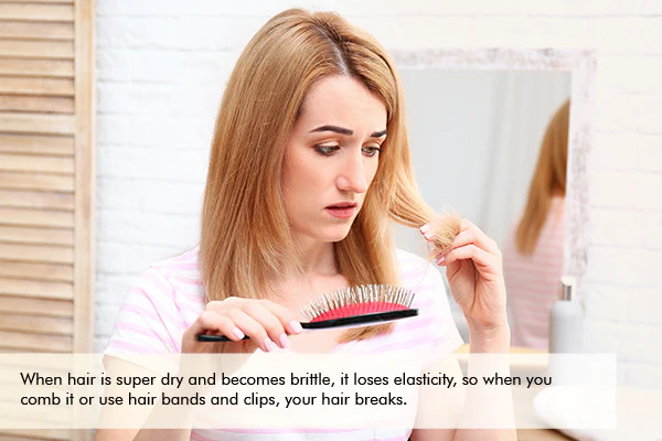 brittle hair can also indicate hair aging