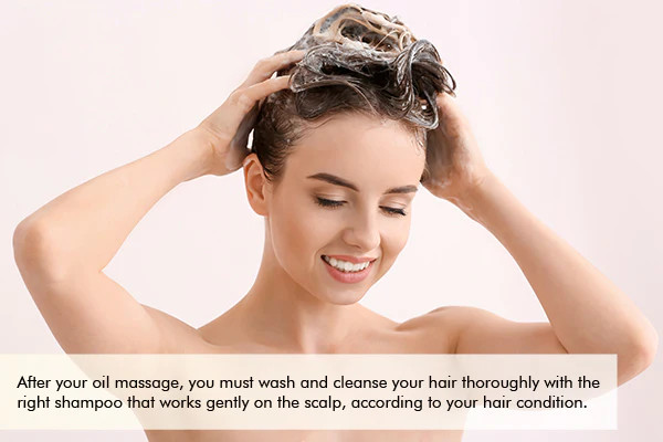 shampoo your scalp thoroughly