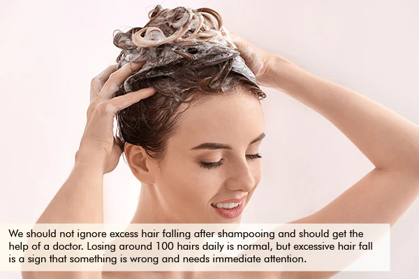 should you ignore excess hair fall after shampooing?