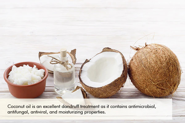 why coconut oil is an excellent dandruff treatment?