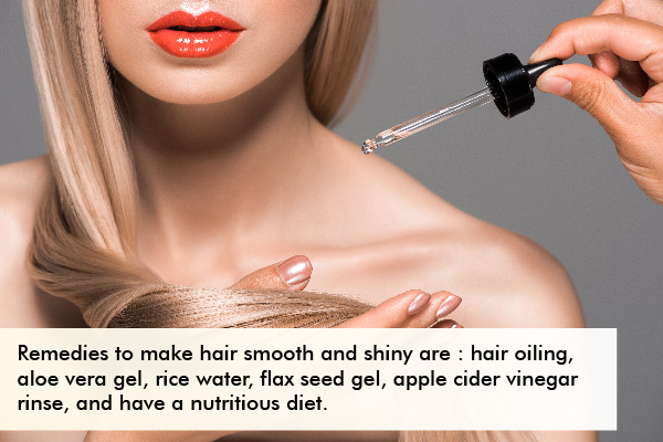 natural remedies to make your hair smooth and shiny