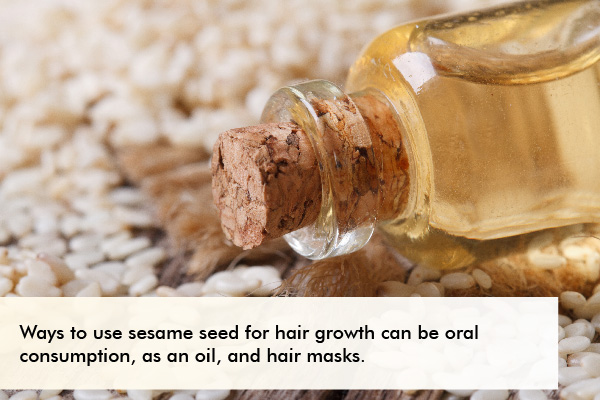 ways to use sesame seeds for hair growth