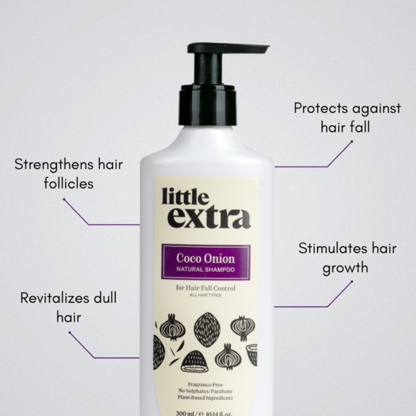 Hair fall control Coco Onion shampoo by Little Extra