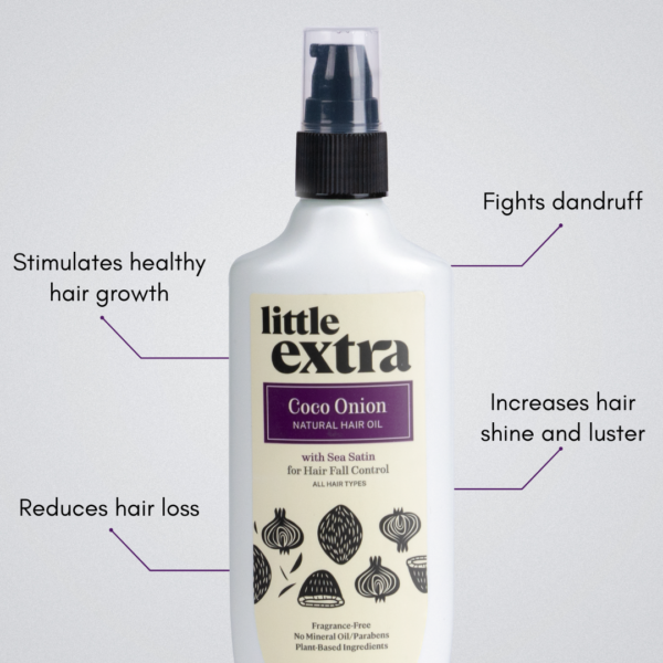 controls hair loss hair growth-little extra natural hair oil