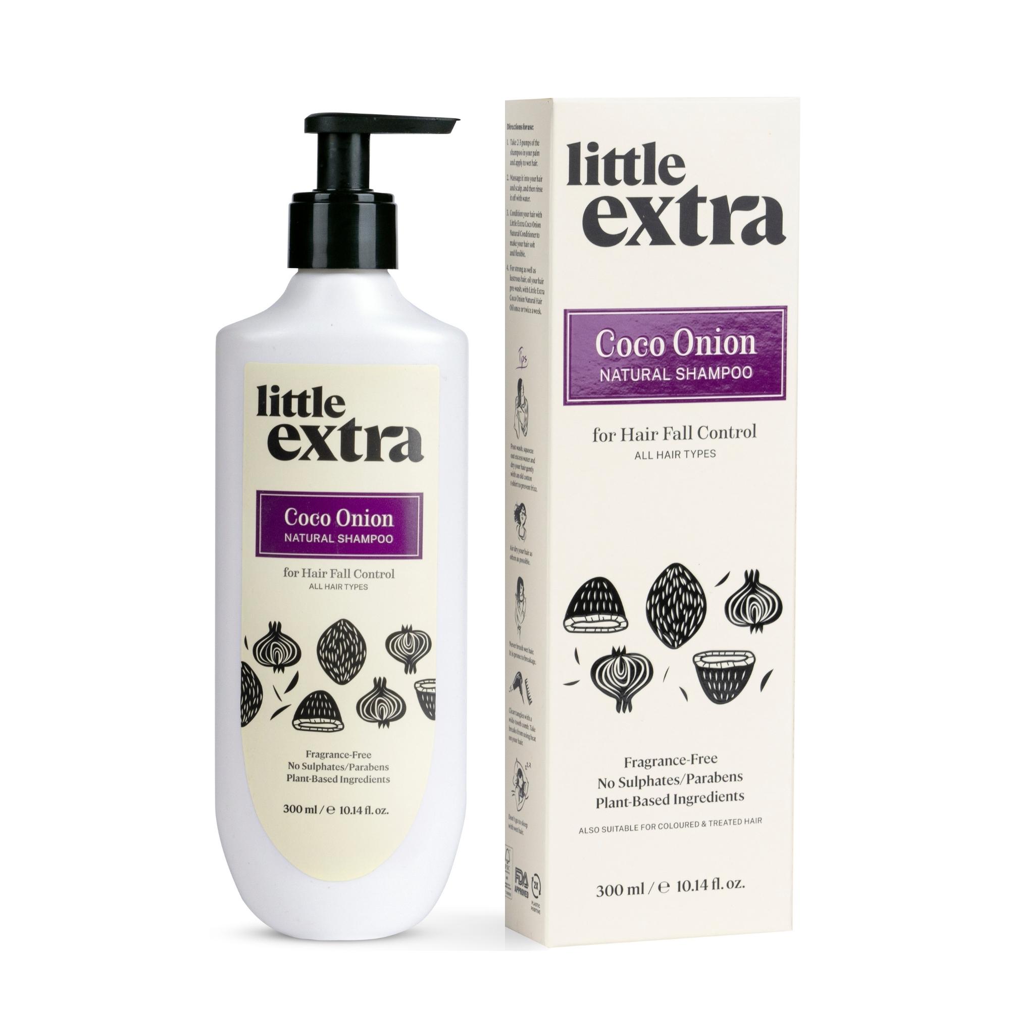 Coco Onion Natural Shampoo to Control Hair Fall - Little Extra
