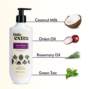 little extra shampoo with coconut and onion