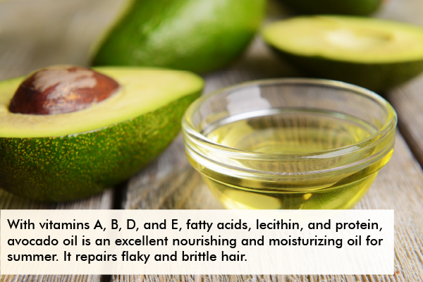 avocado oil is beneficial for your hair during the summer