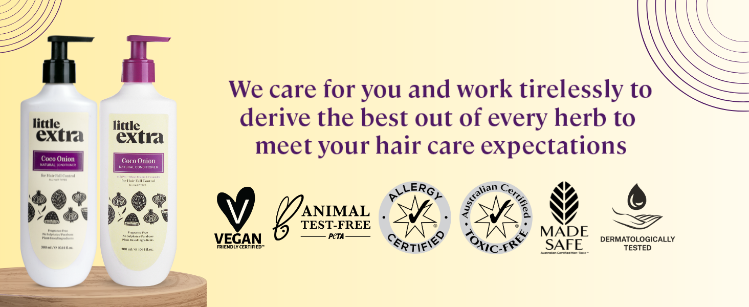 natural vegan shampoo conditioner hair fall control kit