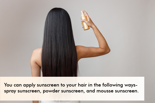 how to apply sunscreen to your hair and scalp