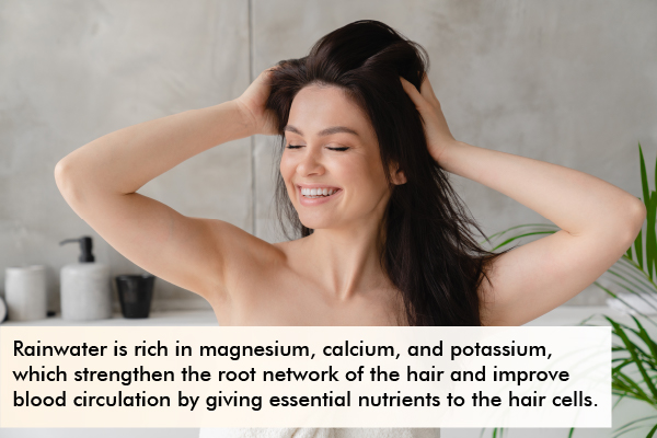 rainwater can help impart nourishment to your hair