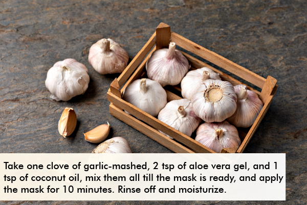 diy garlic mask for skin lightening
